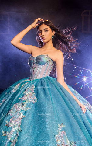 Transparentes Korsett-Quinceanera-Kleid von Ragazza EV80-680
