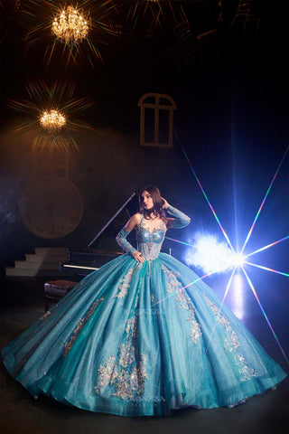 Transparentes Korsett-Quinceanera-Kleid von Ragazza EV80-680