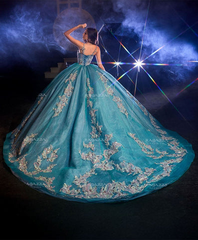 Transparentes Korsett-Quinceanera-Kleid von Ragazza EV80-680