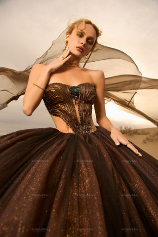 Quinceanera-Kleid mit Rüschen von Ragazza EV82-682