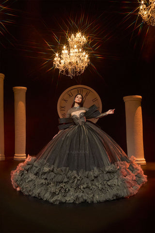 Langärmliges Quinceanera-Kleid von Ragazza EV83-683