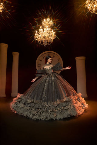 Langärmliges Quinceanera-Kleid von Ragazza EV83-683
