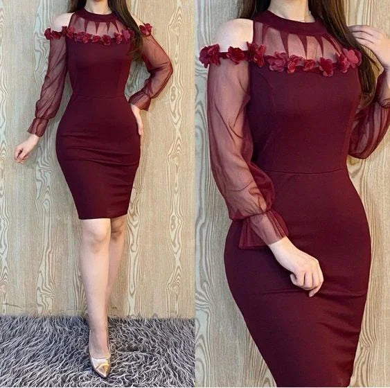 Vestido Ajustado Sexy para el Baile de Bienvenida Y6048