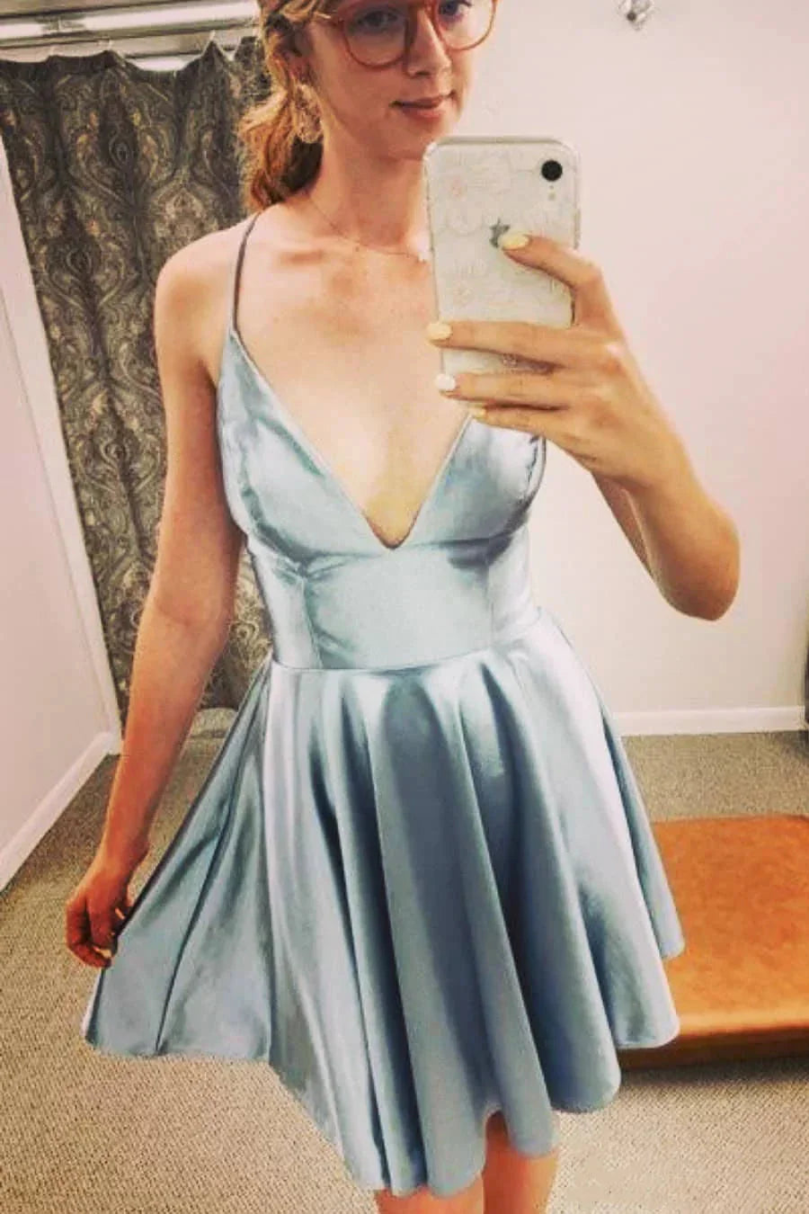 Vestidos Amarillos de Regreso a Casa con Bolsillos SYH31