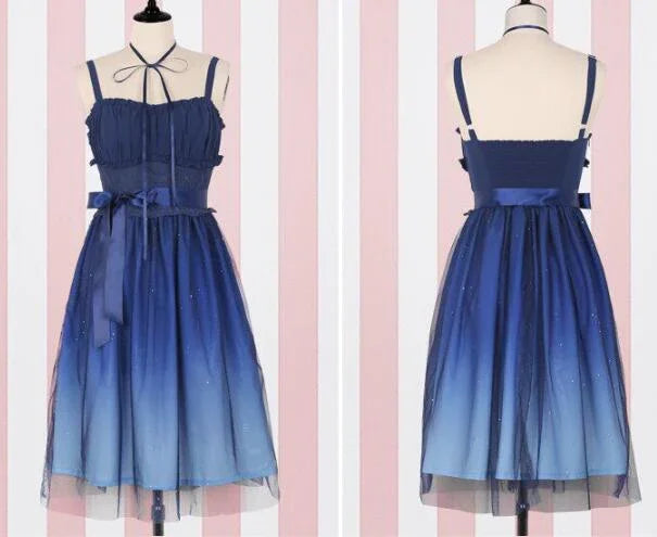 Kurzabendkleid mit Sternenhimmelverlauf für den Homecoming Ball glamouröses Festkleid Y1728