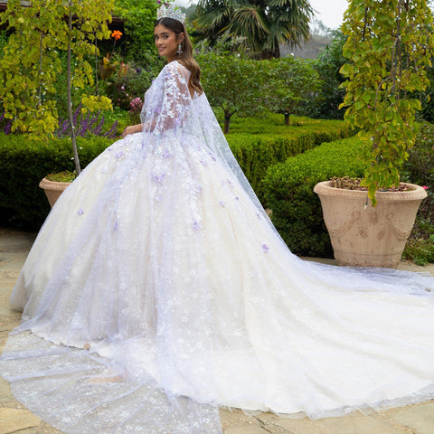 3D Schmetterlings-Cape-Ballkleid von GLS Gloria GL3501