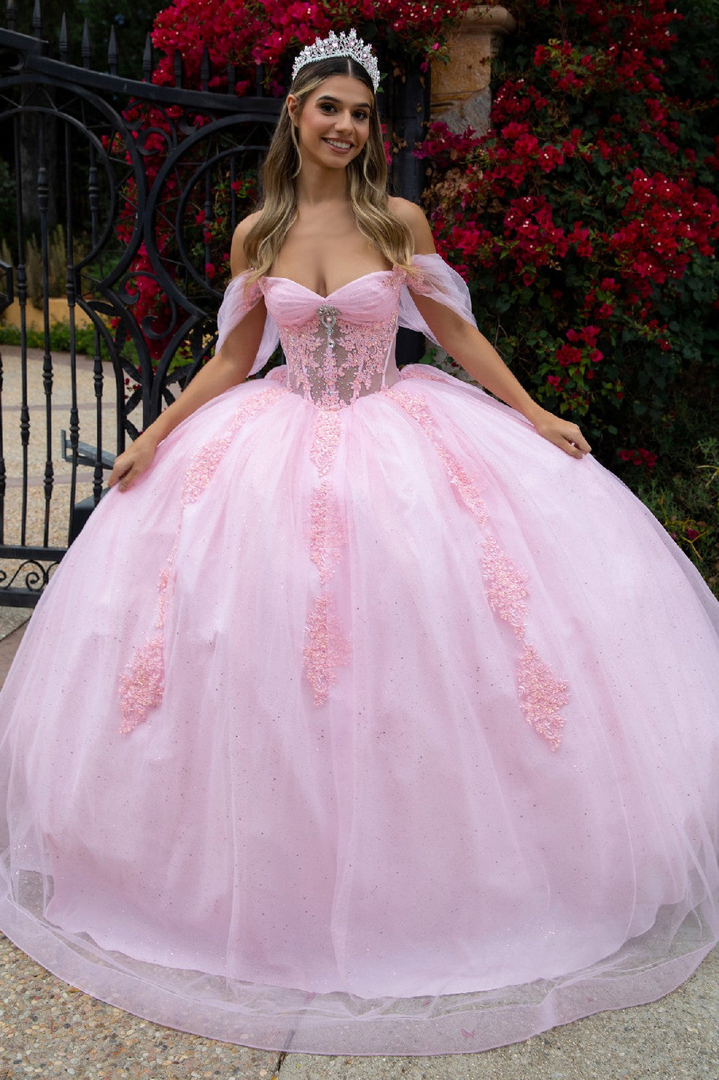 Off Shoulder Corset Ball Gown by GLS Gloria GL3502