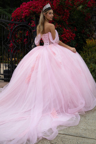 Schulterfreies Korsett-Ballkleid von GLS Gloria GL3502