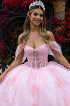 Off Shoulder Corset Ball Gown by GLS Gloria GL3502