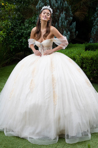 Schulterfreies Korsett-Ballkleid von GLS Gloria GL3502