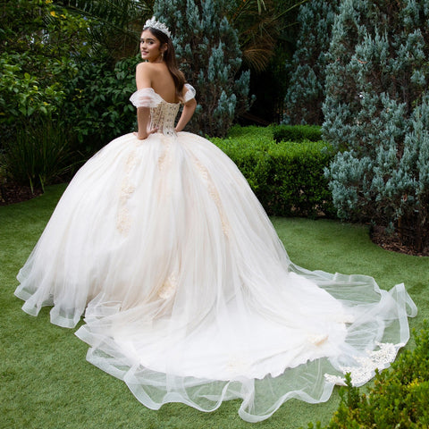 Schulterfreies Korsett-Ballkleid von GLS Gloria GL3502