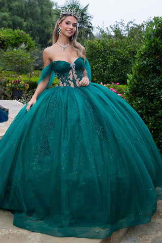 Schulterfreies Korsett-Ballkleid von GLS Gloria GL3502