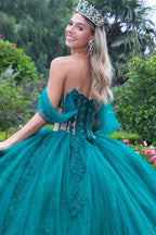 Off Shoulder Corset Ball Gown by GLS Gloria GL3502
