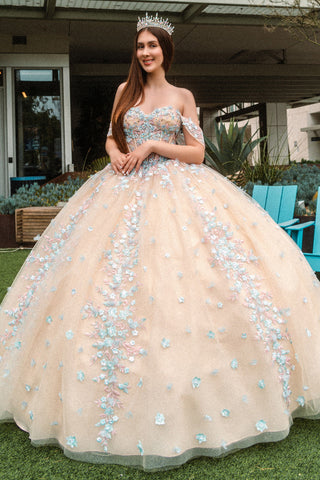 Schulterfreies Korsett-Ballkleid von GLS Gloria GL3504
