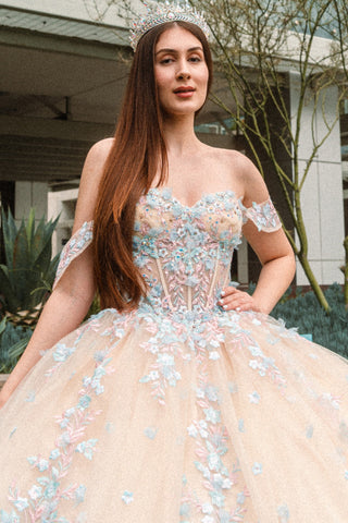 Schulterfreies Korsett-Ballkleid von GLS Gloria GL3504