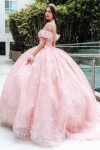 Strapless Puff Sleeve Ball Gown by GLS Gloria GL3505