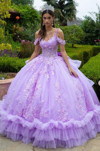 Schulterfreies Ballkleid mit Rüschen von GLS Gloria GL3520