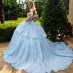 Off Shoulder Corset Ball Gown by GLS Gloria GL3527