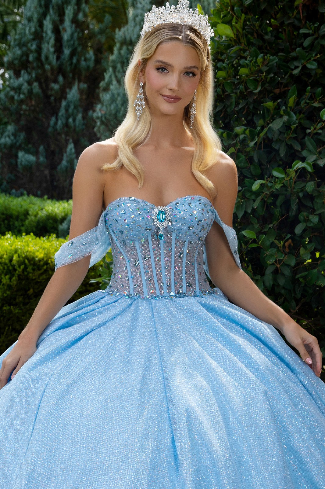 Off Shoulder Corset Ball Gown by GLS Gloria GL3527