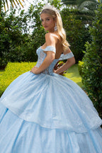 Off Shoulder Corset Ball Gown by GLS Gloria GL3527