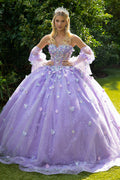 Ballkleid mit Puffärmeln und Applikation von GLS Gloria GL3541