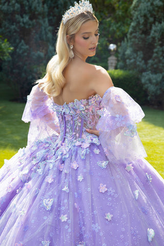 Ballkleid mit Puffärmeln und Applikation von GLS Gloria GL3541