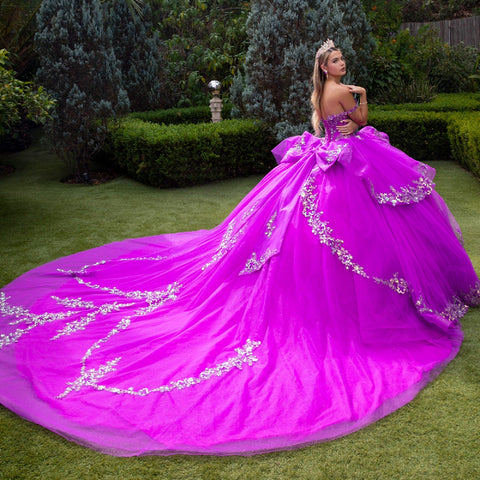 Schulterfreies Ballkleid mit Rüschen von GLS Gloria GL3548