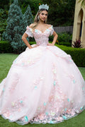 Robe de bal 3D florale asymétrique par GLS Gloria GL3554