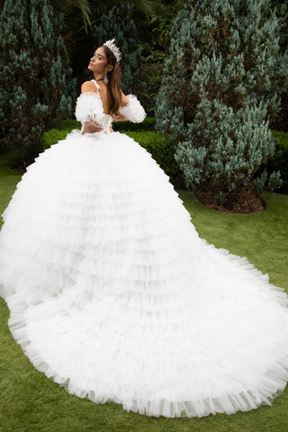 Ärmelloses Ballkleid mit Rüschen von GLS Gloria GL3610