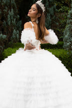 Vestido de baile sem mangas com folhos da GLS Gloria GL3610