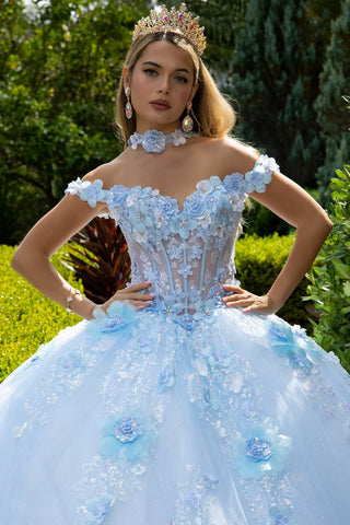 Schulterfreies Cape-Ballkleid von GLS Gloria GL3611