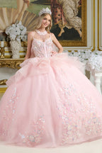 Sleeveless Cape Ball Gown by Elizabeth K GL3645