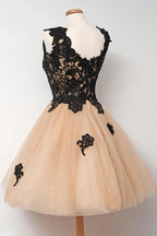 Tüll-Ballkleid Ärmelloses Kurzes Abendkleid