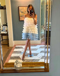 Homecoming-Kleid mit Spaghettiträgern Schickes Partykleid Y2302