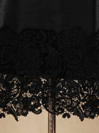 Numbersea Tea Length Mermaid / Trumpet Taffeta Mother Dress Bateau Neck with Lace Cap Sleeves