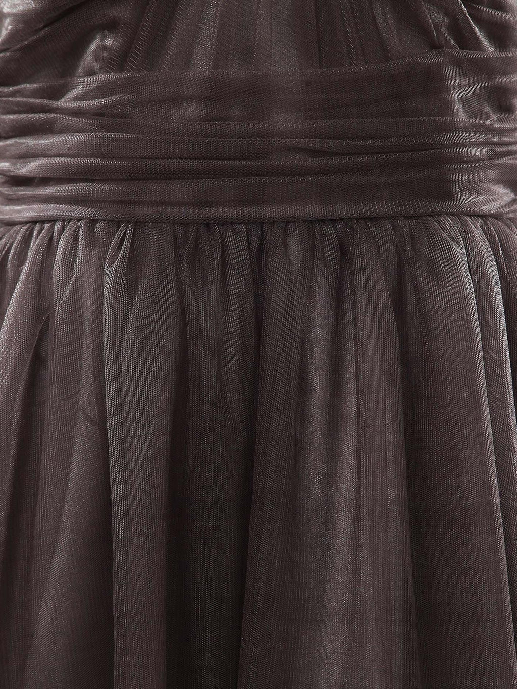 A-line Knee-length Tulle Bridesmaid Dresses Straps Sweetheart Open-back with Ruching