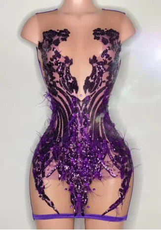 Sexy Schwarzes Homecoming-Kleid 23. Geburtstag Outfit Kleid Für Schwarze Mädchen Y2233