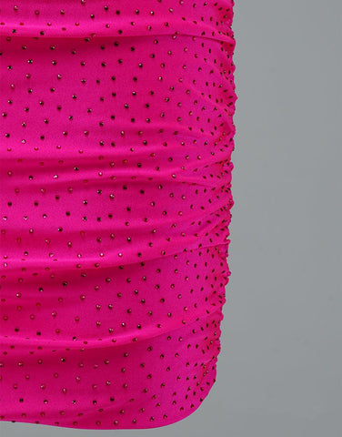 Kurzes Homecoming-Kleid mit Spaghettiträgern und Schnürung, Pink, Partykleid PD437