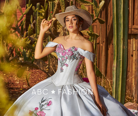 3-teiliges Charro Quinceanera-Kleid von Ragazza M50-150