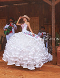 Vestido Charro Quinceanera de 3 peças da Ragazza M51-151