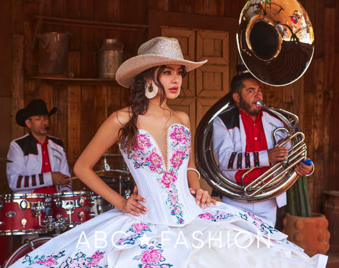 3-teiliges Charro Quinceanera-Kleid von Ragazza M51-151