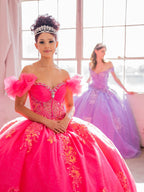 Vestido de baile com corpete ombro a ombro da marca Calla SCL30012