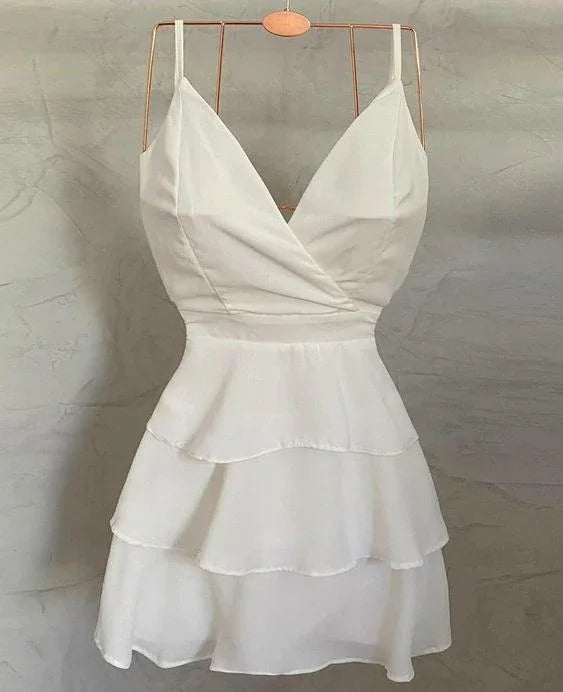 Vestido Curto de Regresso a Casa Nova Coleção Vestido Curto de Festa Y2597