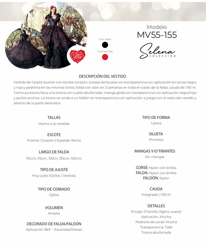 Korsett-Charro-Quinceanera-Kleid von Ragazza MV55-155