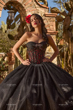 Corset Charro Quinceanera Dress by Ragazza MV55-155