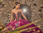 Floral Charro Quinceanera Dress by Ragazza MV56-156
