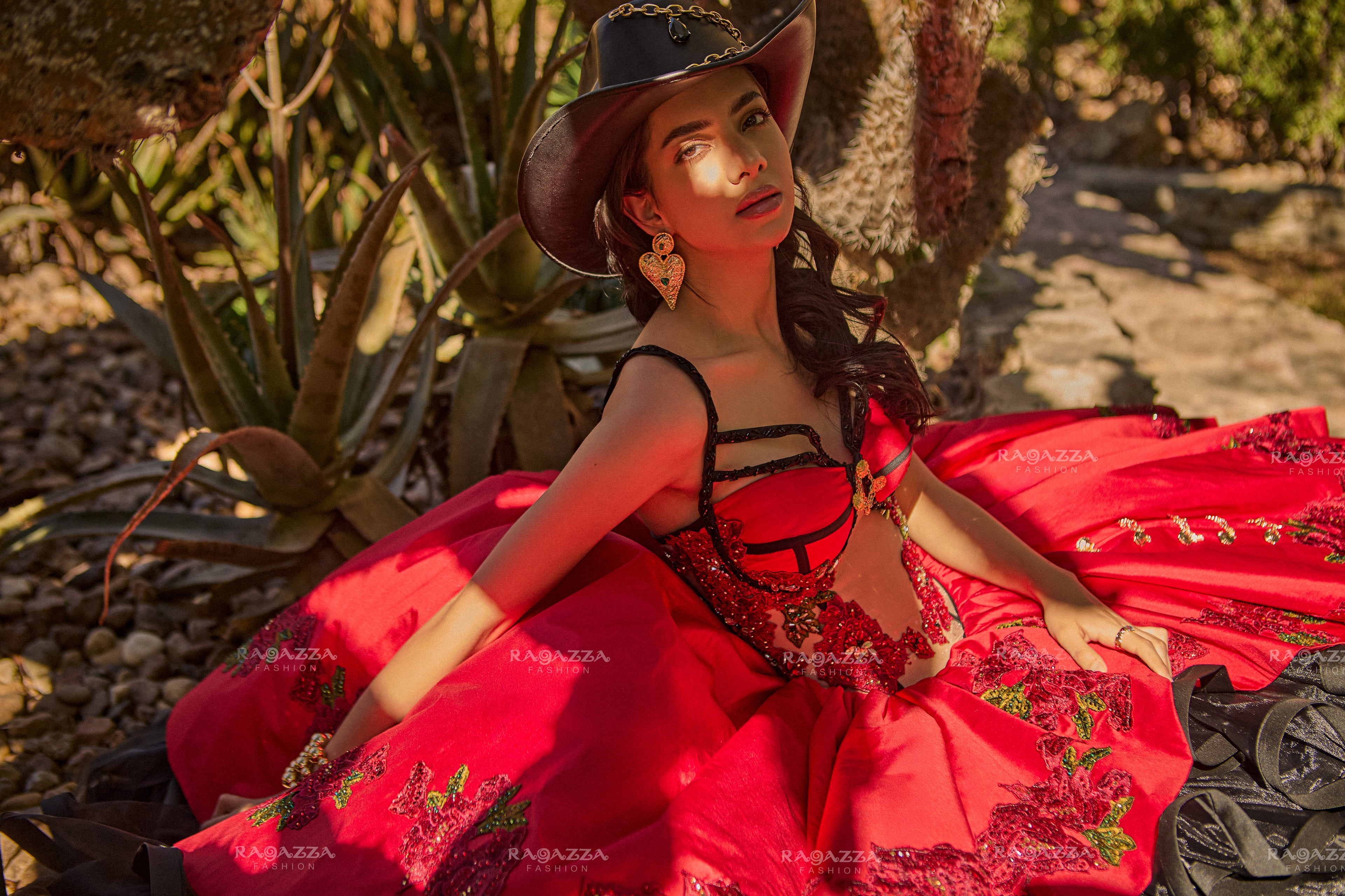 Ruffled Charro Quinceanera Dress by Ragazza MV58-158
