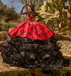 Ruffled Charro Quinceanera Dress by Ragazza MV58-158