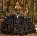 Gerüschtes Charro Quinceanera-Kleid von Ragazza MV59-159