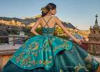 V-Neck Charro Quinceanera Dress by Ragazza MV60-160